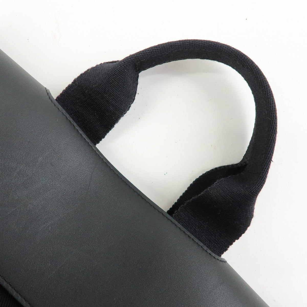 Hermes Valparaiso Toile and Leather, Black, Canvas, Handbag