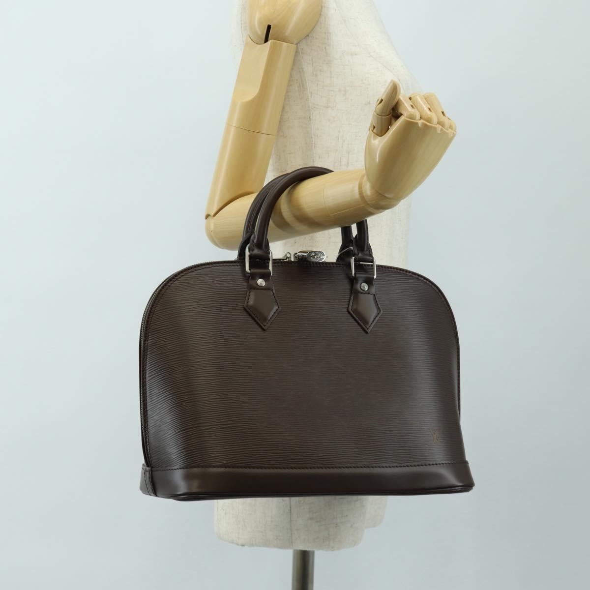 Louis Vuitton Alma Epi Leather, Brown, Leather, Handbag