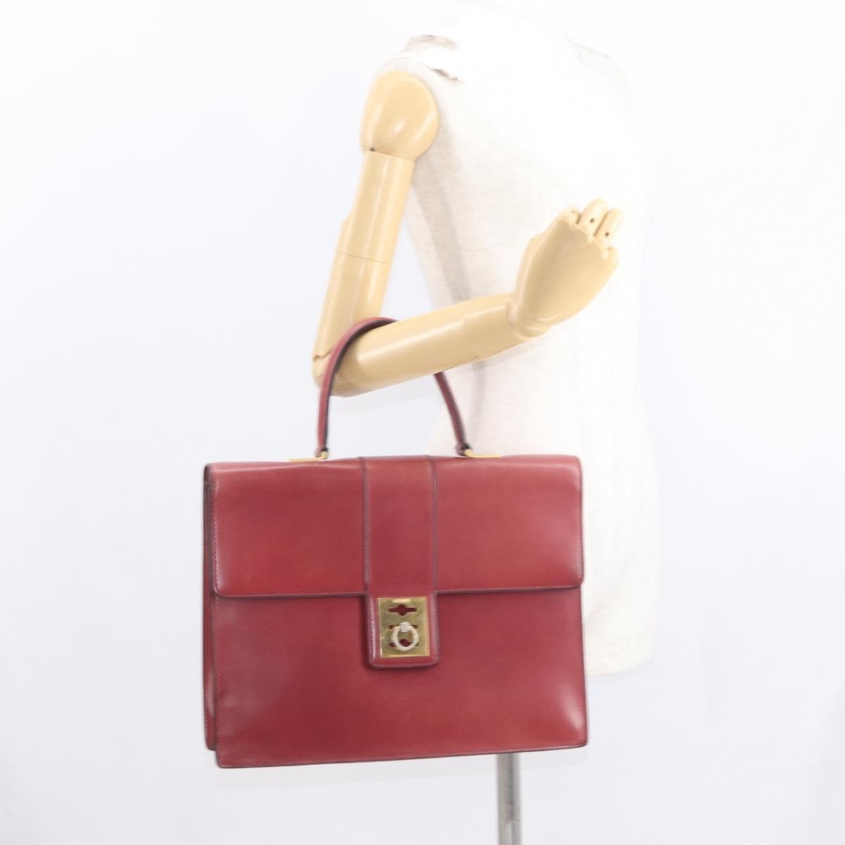 Celine Handbag Leather, Red, Leather, Handbag