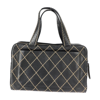 Chanel Bowling, Black, Leather, handbag