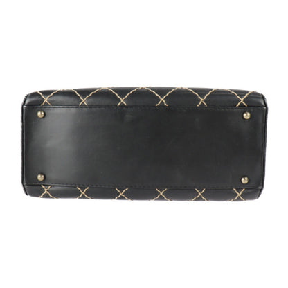 Chanel Bowling, Black, Leather, handbag