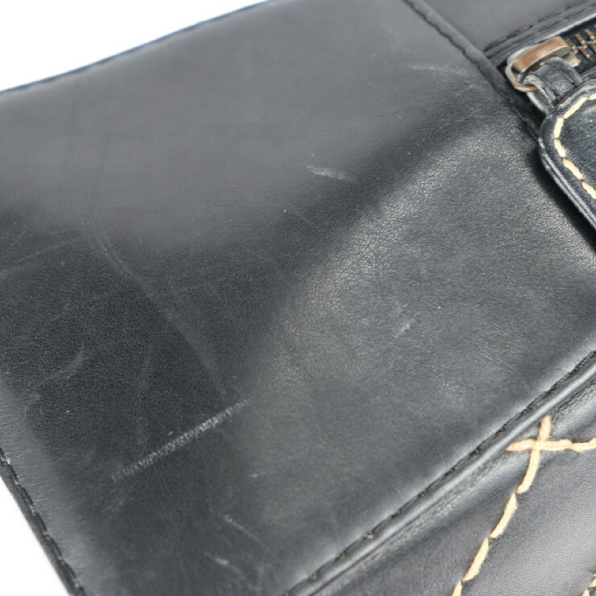 Chanel Bowling, Black, Leather, handbag