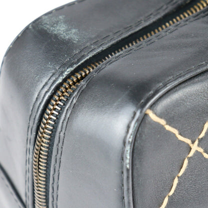 Chanel Bowling, Black, Leather, handbag