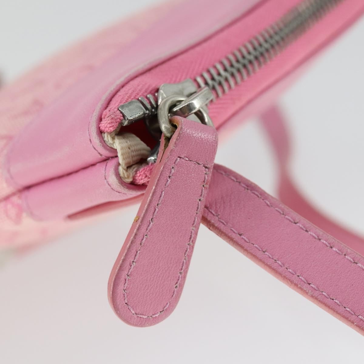 Bvlgari Logomania Canvas with Leather, Pink, Canvas, Shoulder Bag