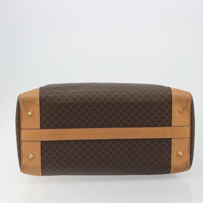Celine Boston C Macadam Canvas, Brown, Canvas, Handbag