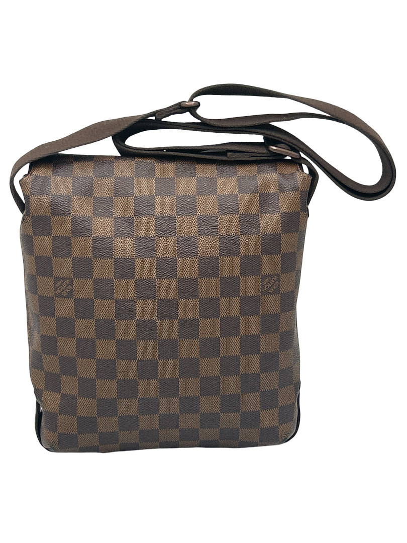 Louis Vuitton Brooklyn Handbag Damier, Brown, Canvas, Crossbody Bag