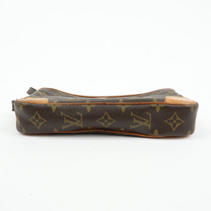 Louis Vuitton Marly Dragonne Clutch Monogram Canvas, Brown, Canvas, Clutch