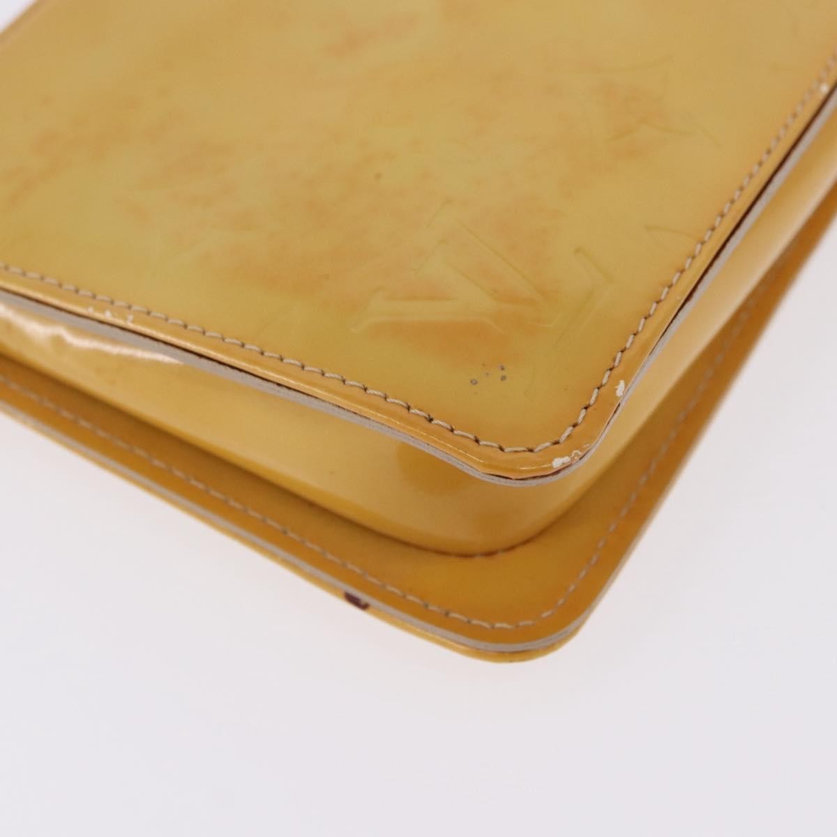 Louis Vuitton Lexington Pochette Monogram Vernis, Beige, Patent Leather, Clutch