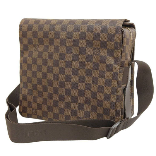 Louis Vuitton Naviglio, Brown, Canvas, shoulder