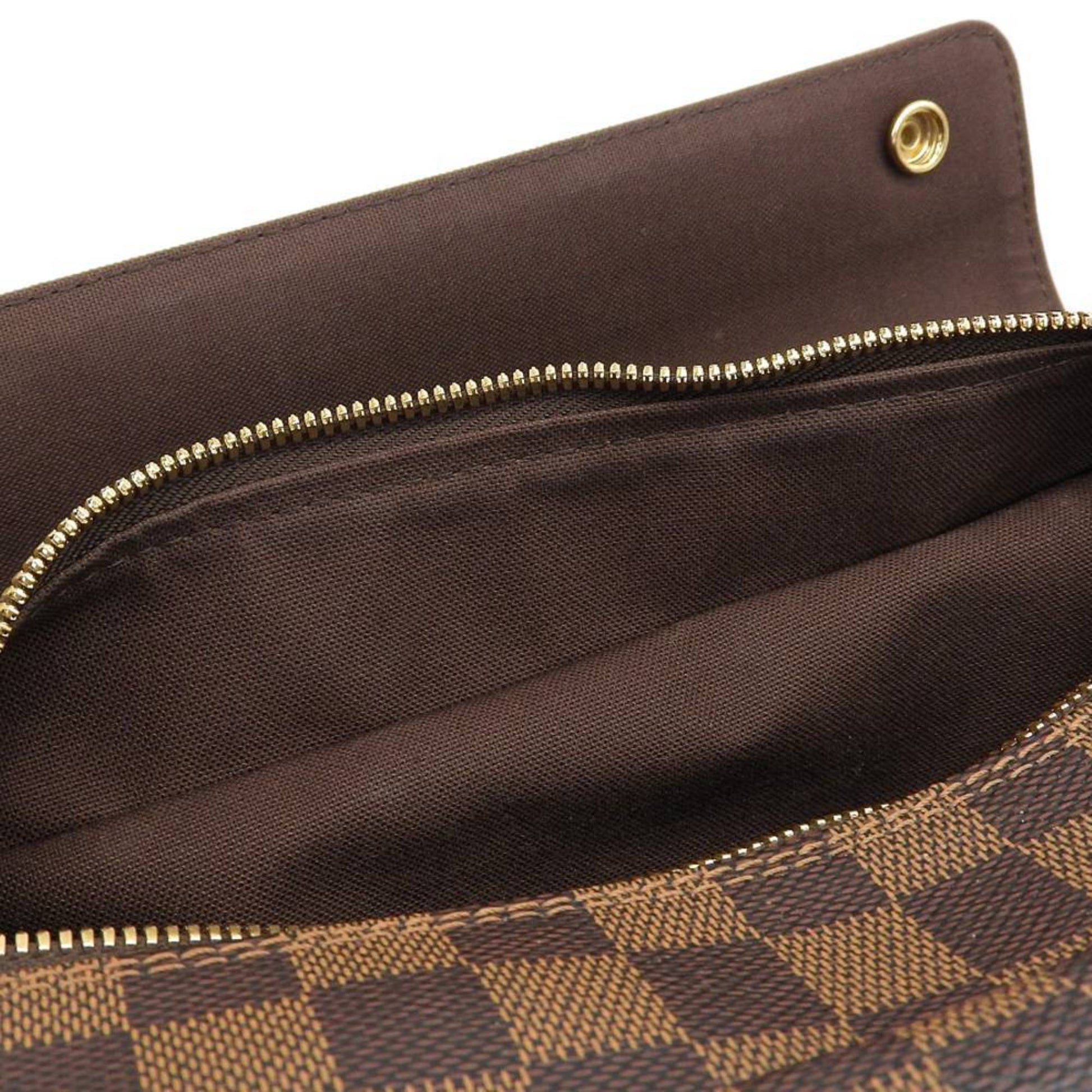 Louis Vuitton Naviglio, Brown, Canvas, shoulder