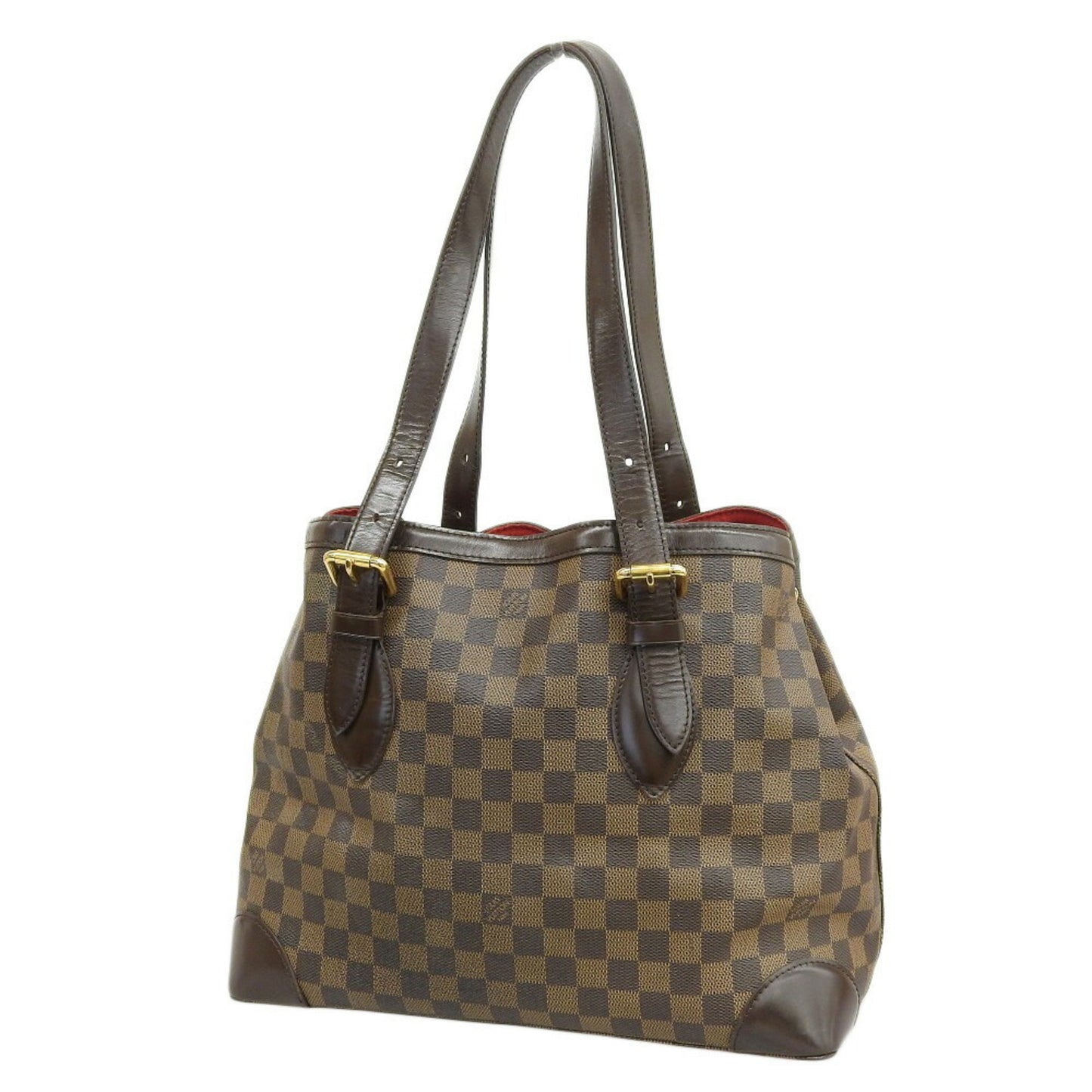 Louis Vuitton Hampstead, Brown, Canvas, shoulder