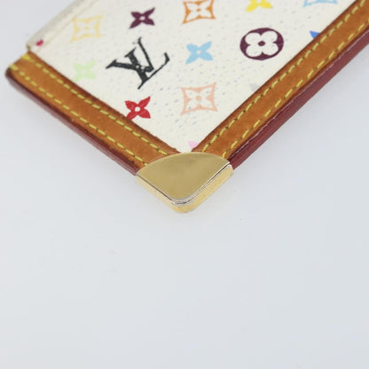 Louis Vuitton Pochette clés NM Monogram Multicolor Canvas, White, Canvas, Wallet