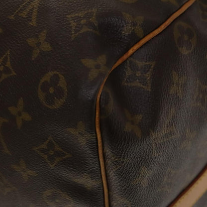 Louis Vuitton Keepall Bag Monogram Canvas, BROWN, CANVAS, Travel bag