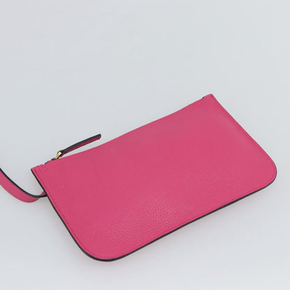Gucci Logo Drawstring Printed Leather, Pink, Leather, Backpack