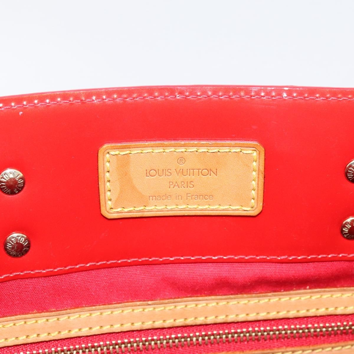 Louis Vuitton Reade Monogram Vernis, Red, Patent Leather, Handbag