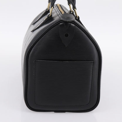 Louis Vuitton Speedy Epi Leather, Black, Leather, Handbag