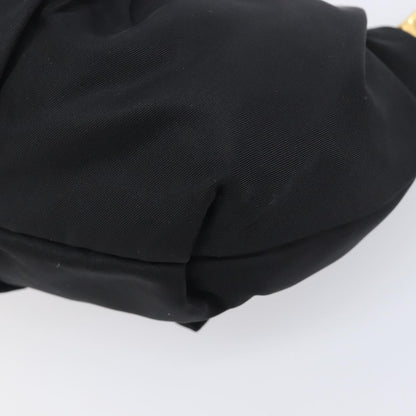 Prada Bow Wristlet Tessuto, Black, Nylon, Clutch