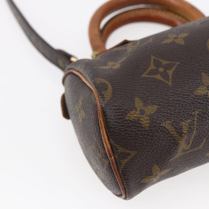 Louis Vuitton Speedy Mini HL Handbag Monogram Canvas, BROWN, CANVAS, Handbag