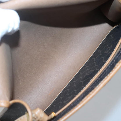 Christian Dior Vintage Honeycomb Flap Coated Canvas, Black, Canvas, Shoulder Bag