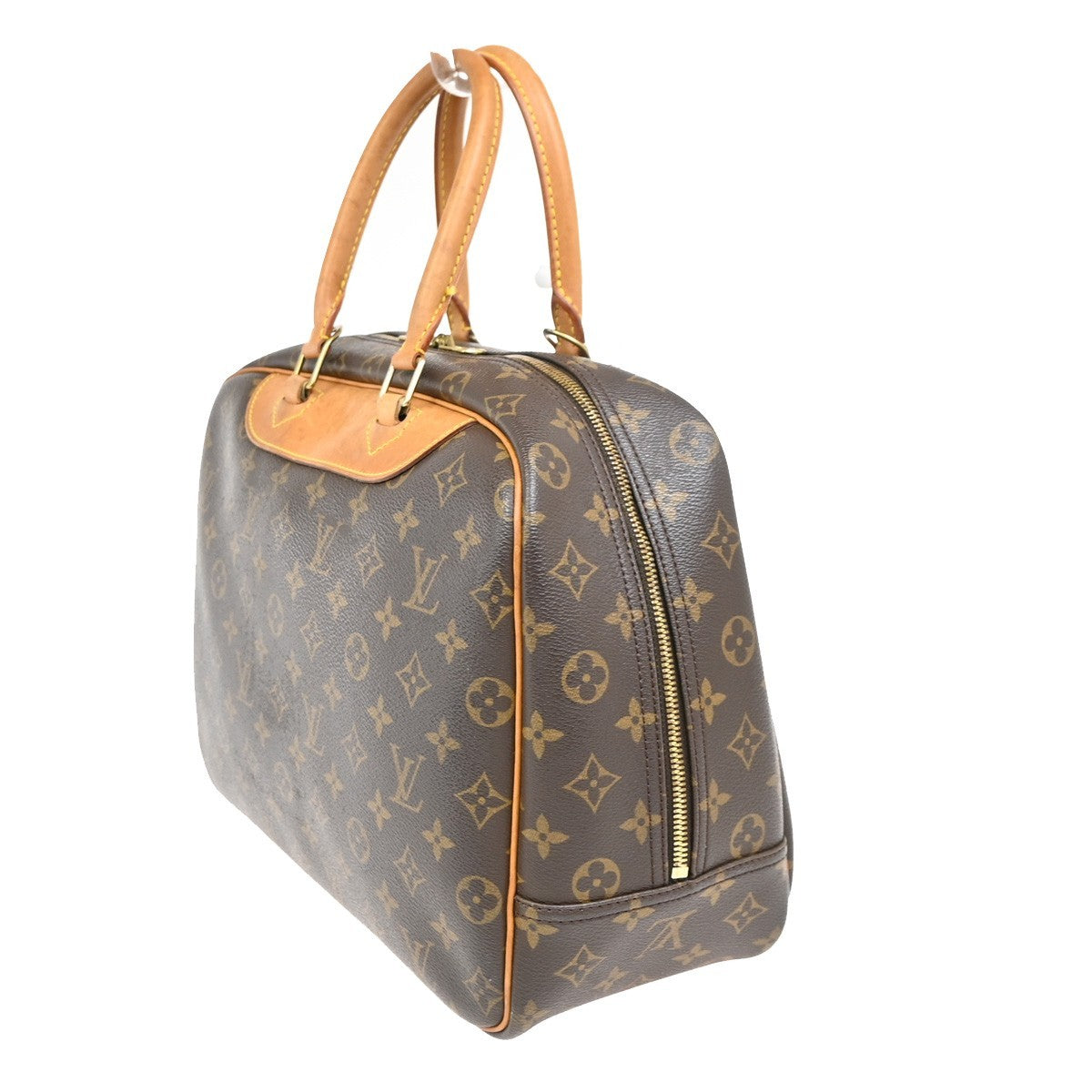Louis Vuitton Deauville Monogram, Brown, Canvas, Handbag