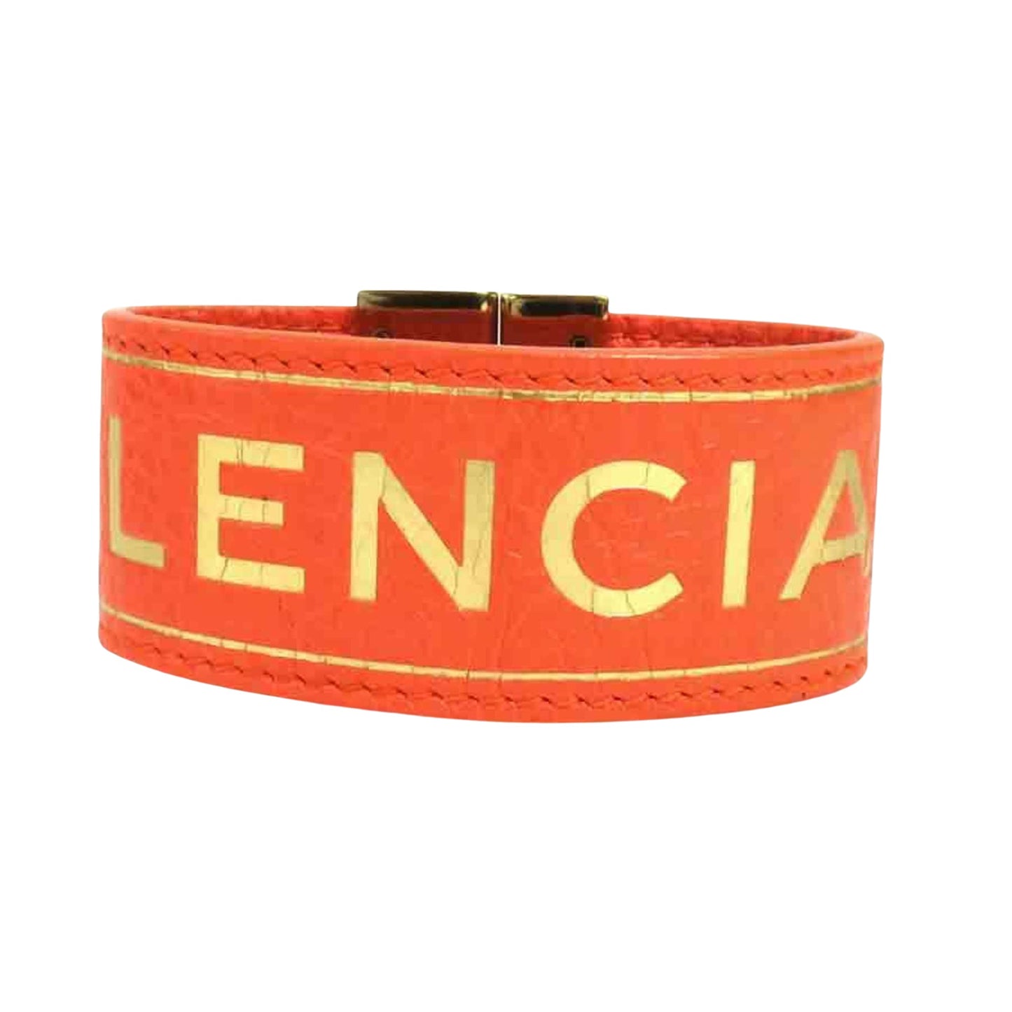 Balenciaga, Orange, Leather, bracelet