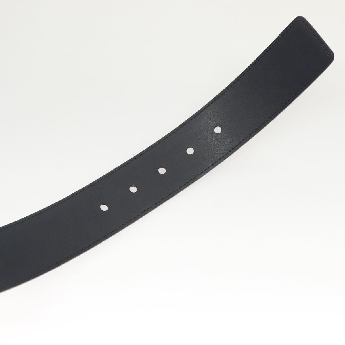 Gucci Buckle Belt Leather, Navy, Leather, Belt