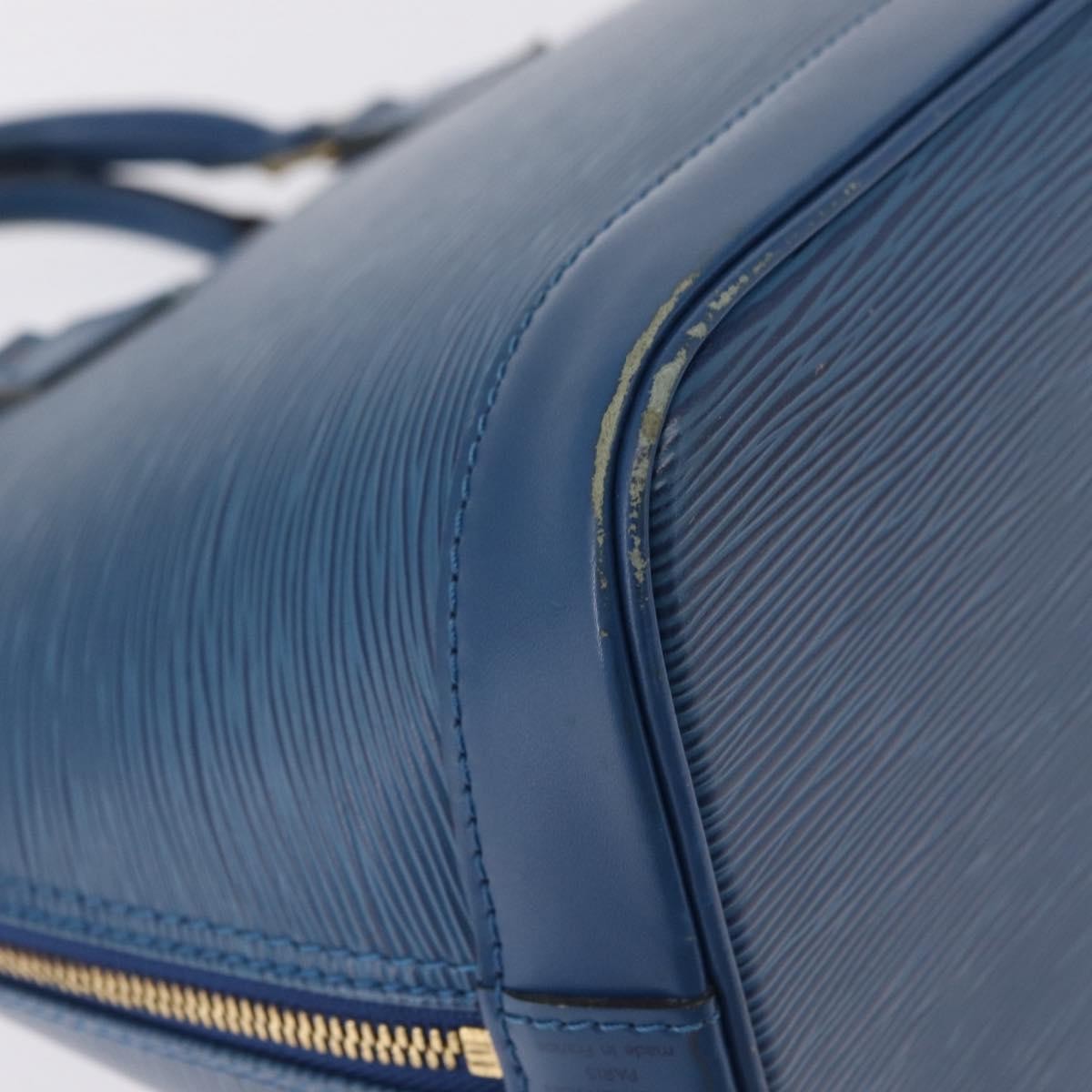 Louis Vuitton Alma Epi Leather, Blue, Leather, Handbag
