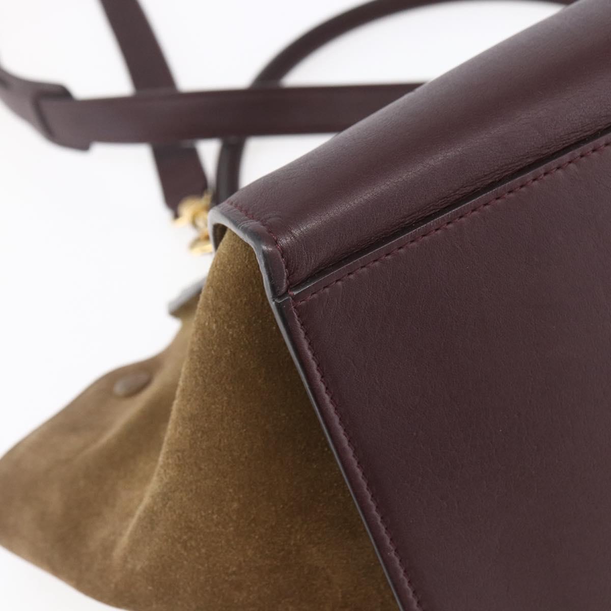 Celine Tricolor Trapeze Bag Leather, MULTICOLOUR, LEATHER, Handbag