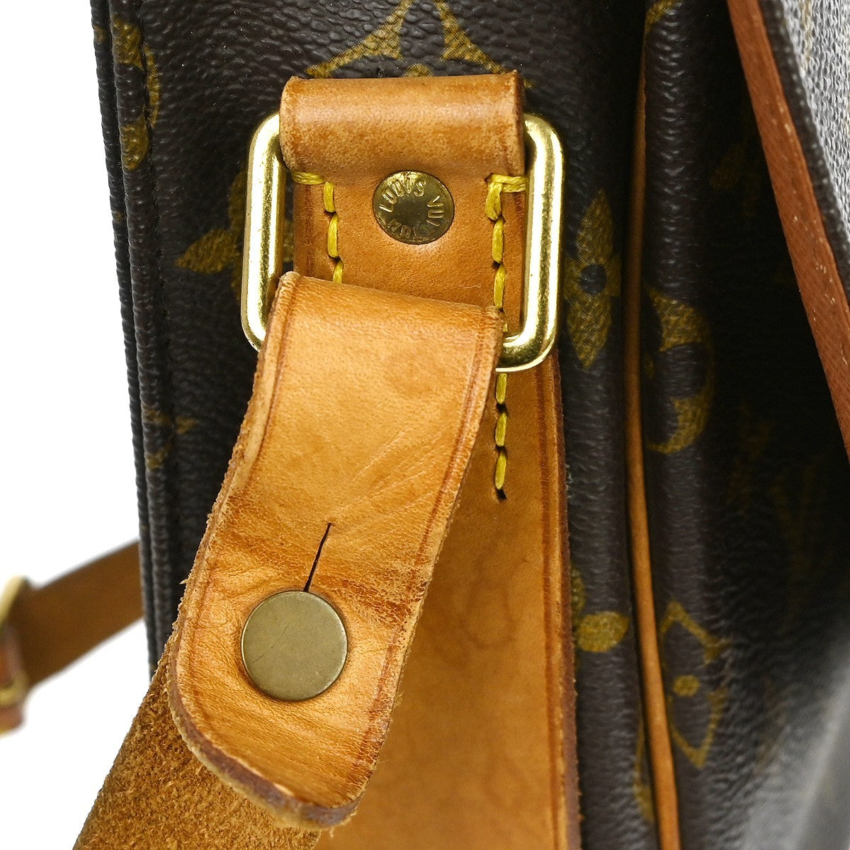 Louis Vuitton Cartouchiere Monogram, Brown, Canvas, Shoulder Bag