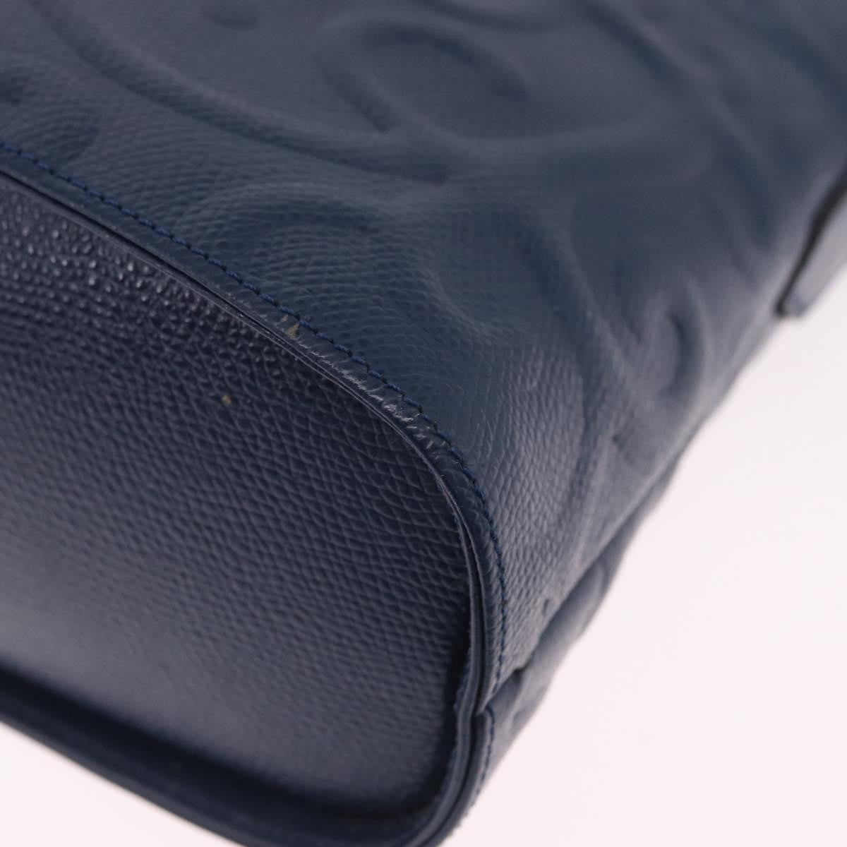 Saint Laurent Overseas Leather, Navy, Leather, Tote Bag