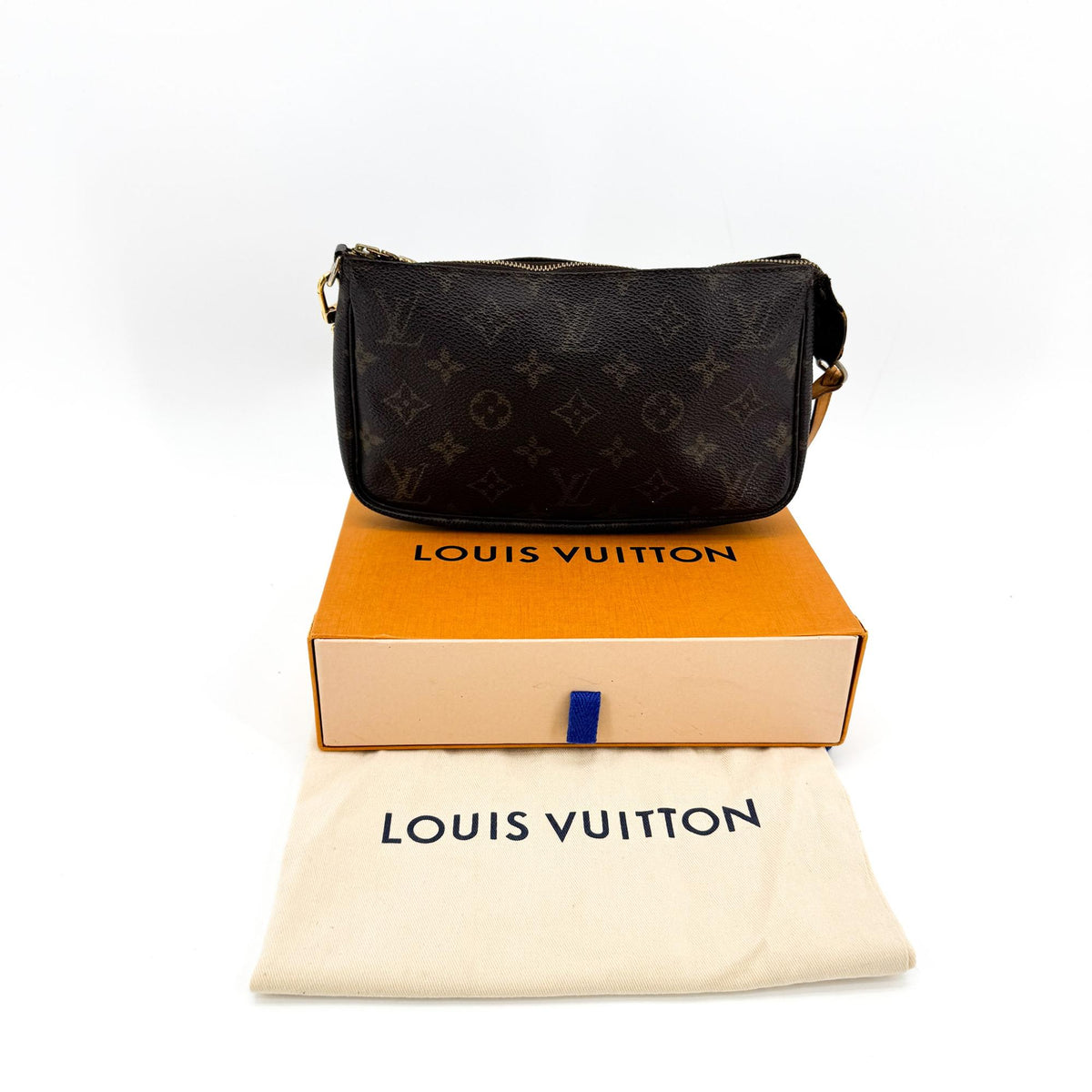 Louis Vuitton Louis Vuitton Monogramme Pochette Monogramme Canvas, Brown, Canvas, Clutch