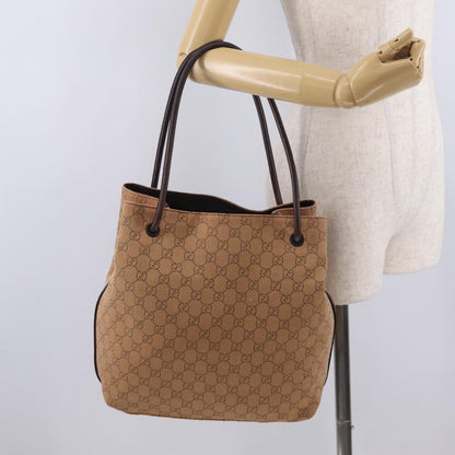 Gucci Vertical Tote GG Canvas, Orange, Canvas, Tote Bag