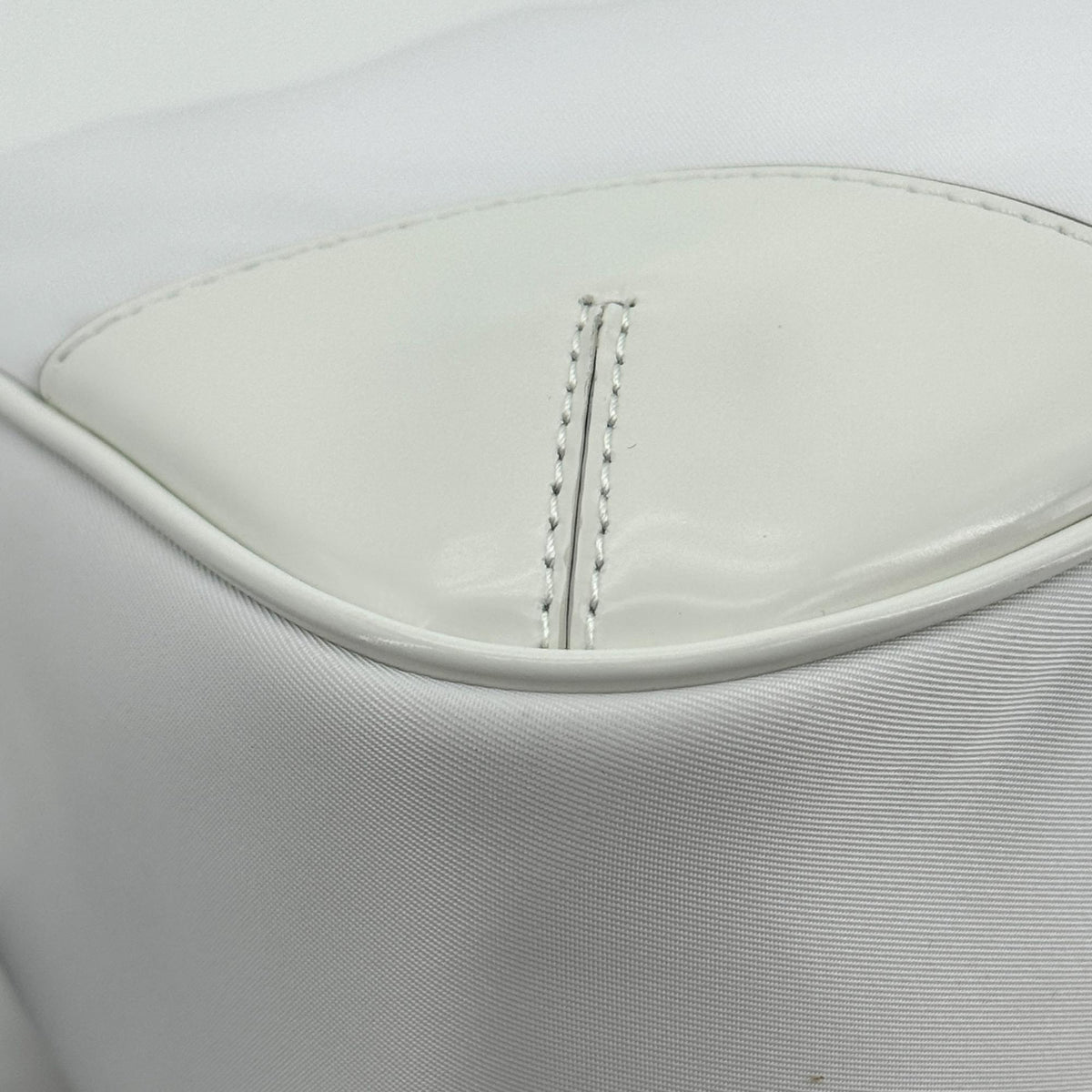 Prada Re-Edition 2004 Nylon and Leather, White, Nylon, Shoulder Bag
