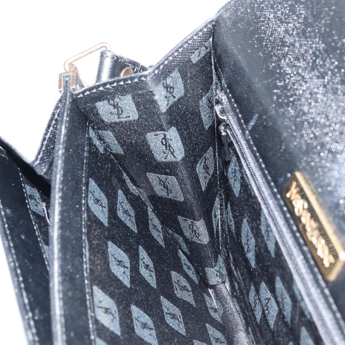 Saint Laurent Vintage Leather, Black, Leather, Handbag