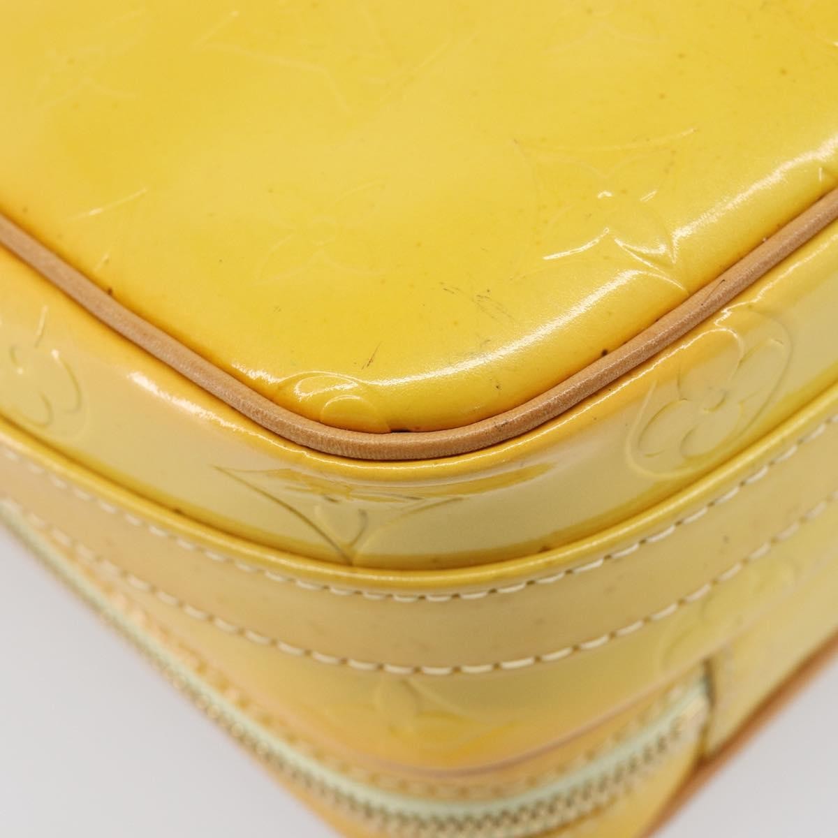 Louis Vuitton Wooster Monogram Vernis, Yellow, Patent Leather, Handbag