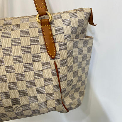 Louis Vuitton Totally Damier, Neutral, Canvas, Tote Bag