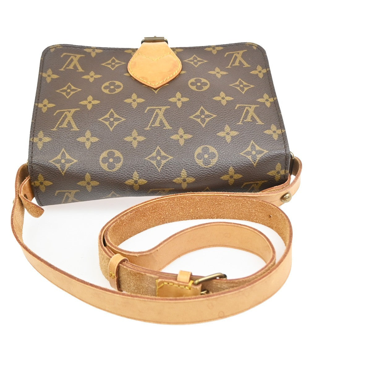 Louis Vuitton Cartouchiere Monogram Canvas, Brown, Canvas, Handbag