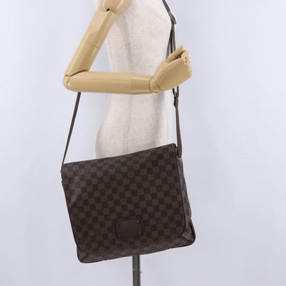 Louis Vuitton Brooklyn Damier Ebene, Brown, Canvas, Shoulder Bag