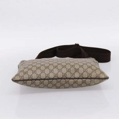 Gucci Zip Top Messenger GG Coated Canvas, Beige, Canvas, Handbag