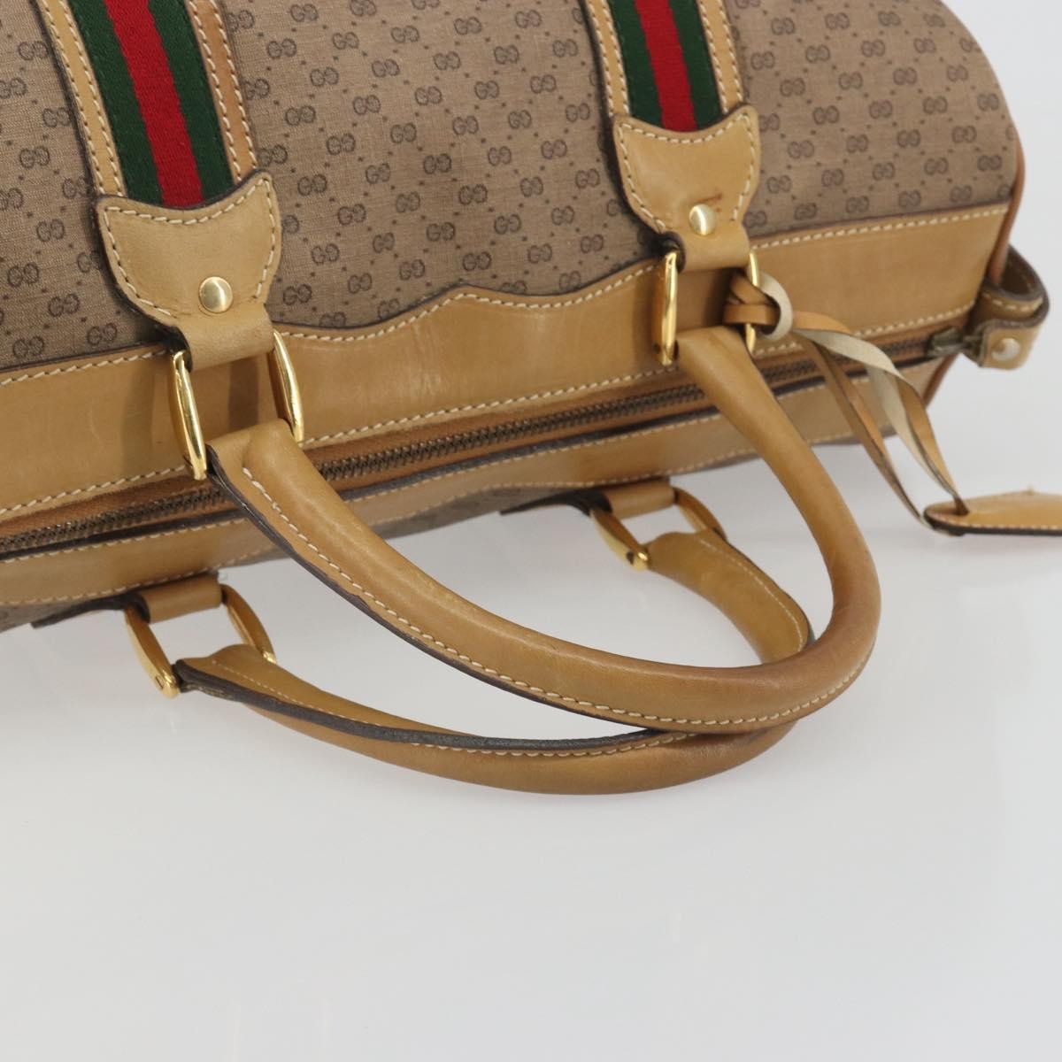Gucci Boston Canvas, Beige, PVC, Travel Bag