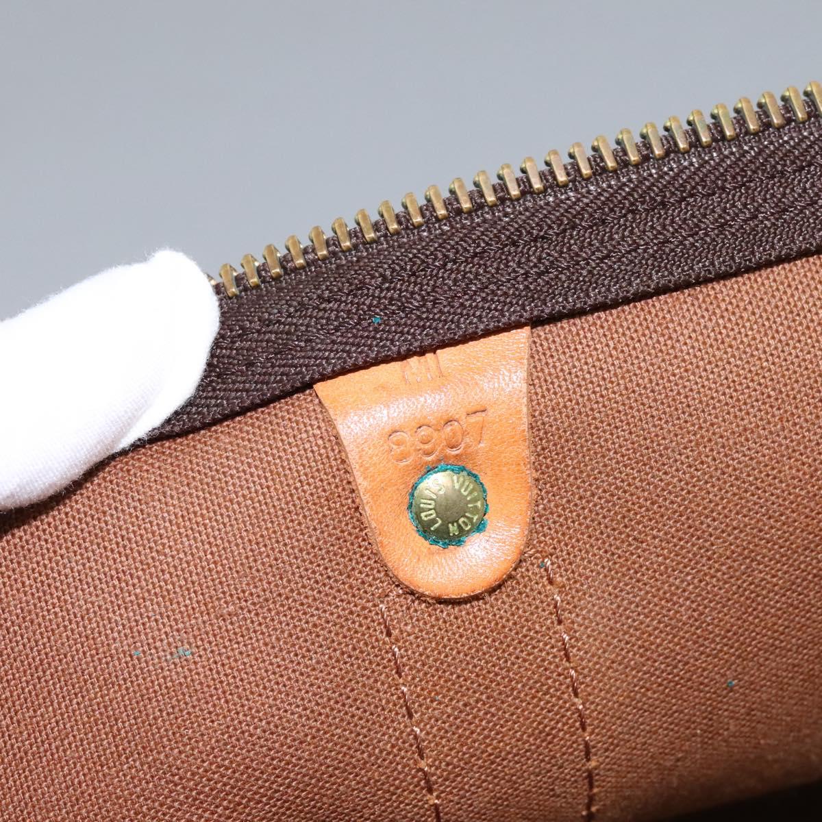 Louis Vuitton Keepall Bag Monogram Canvas, BROWN, CANVAS, Travel bag