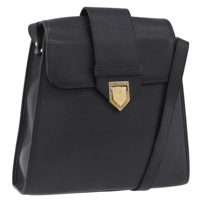 Saint Laurent Vintage Shoulder bag leather, Black, Leather, Shoulder Bag