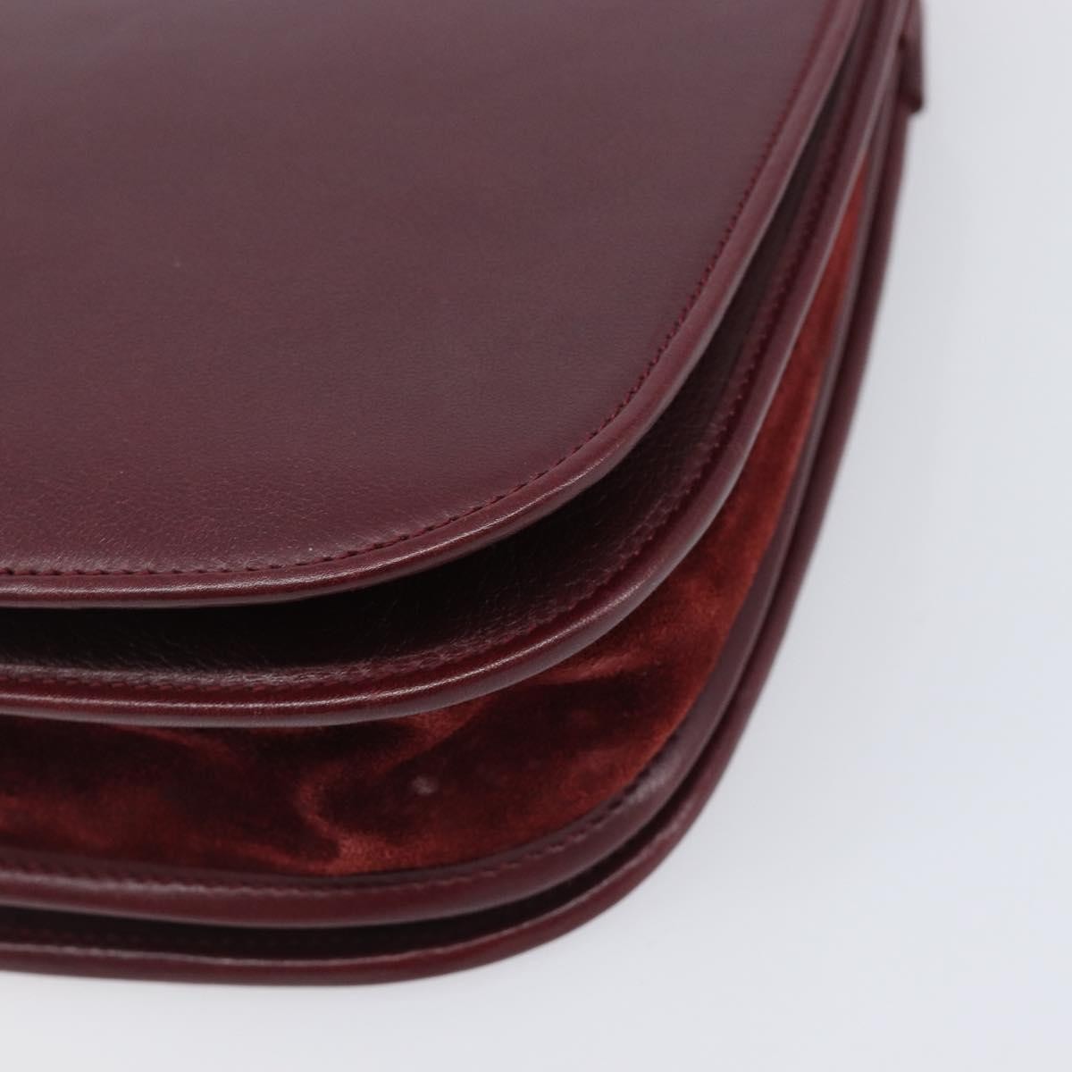 Cartier Must De Cartier Leather, Burgundy, Leather, Shoulder Bag