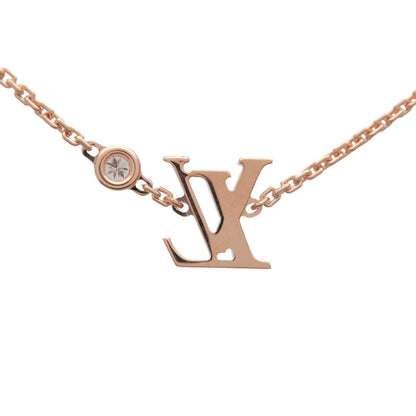Louis Vuitton Idylle Blossom LV Pendant 18K Rose Gold with Diamond, Gold, Rose Gold, Necklace