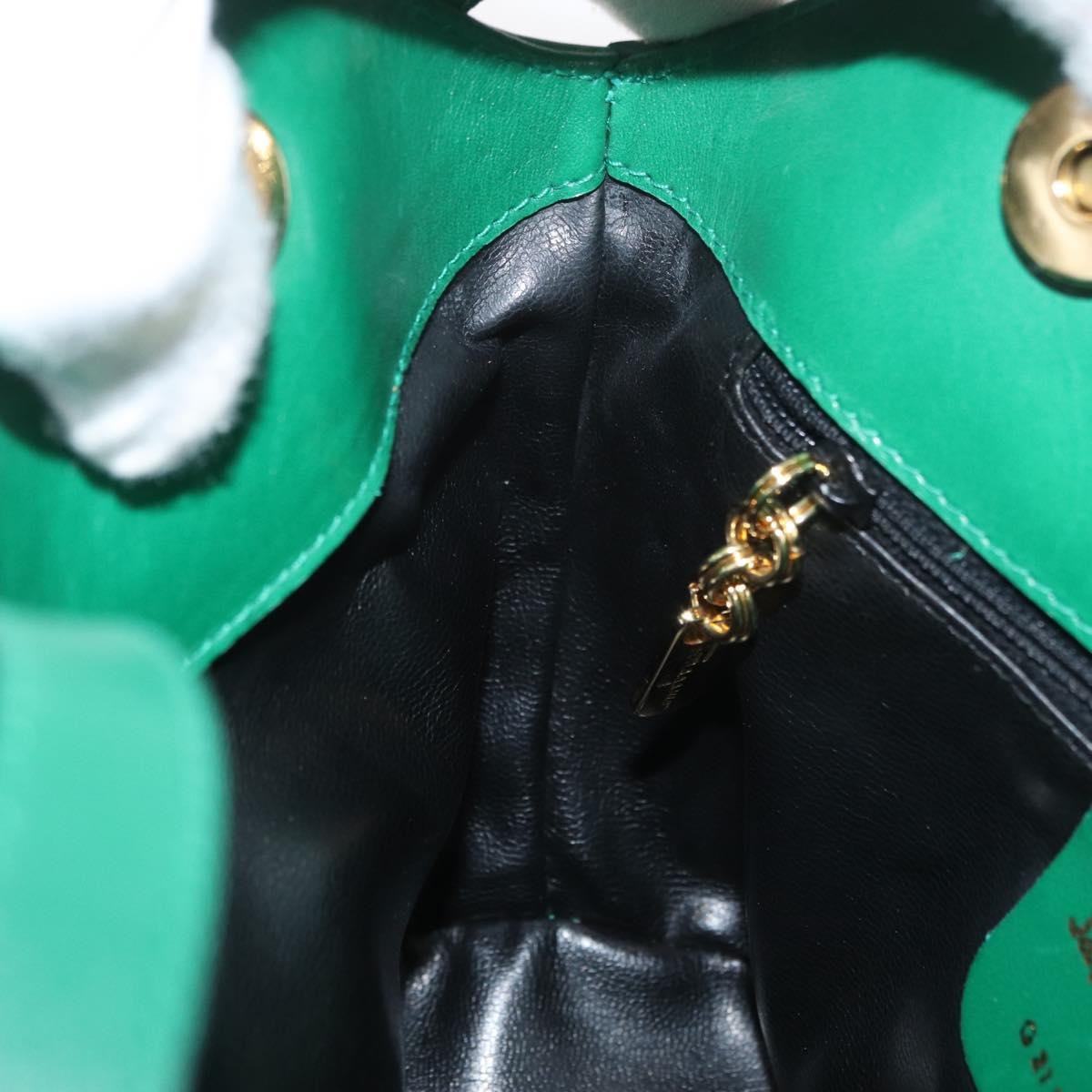 Salvatore Ferragamo Shoulder Bag Leather, Green, Leather, Shoulder Bag