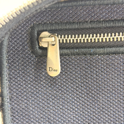 Christian Dior DiorTravel Vanity Case Oblique Canvas, Navy, Canvas, Handbag