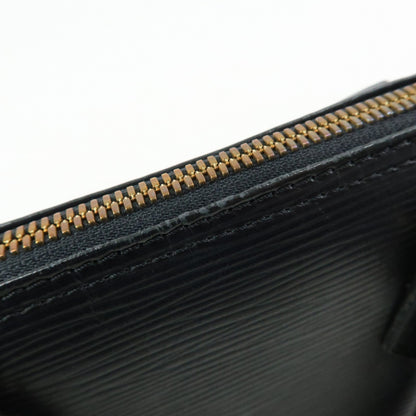 Louis Vuitton Alma Epi Leather, Black, Leather, Handbag
