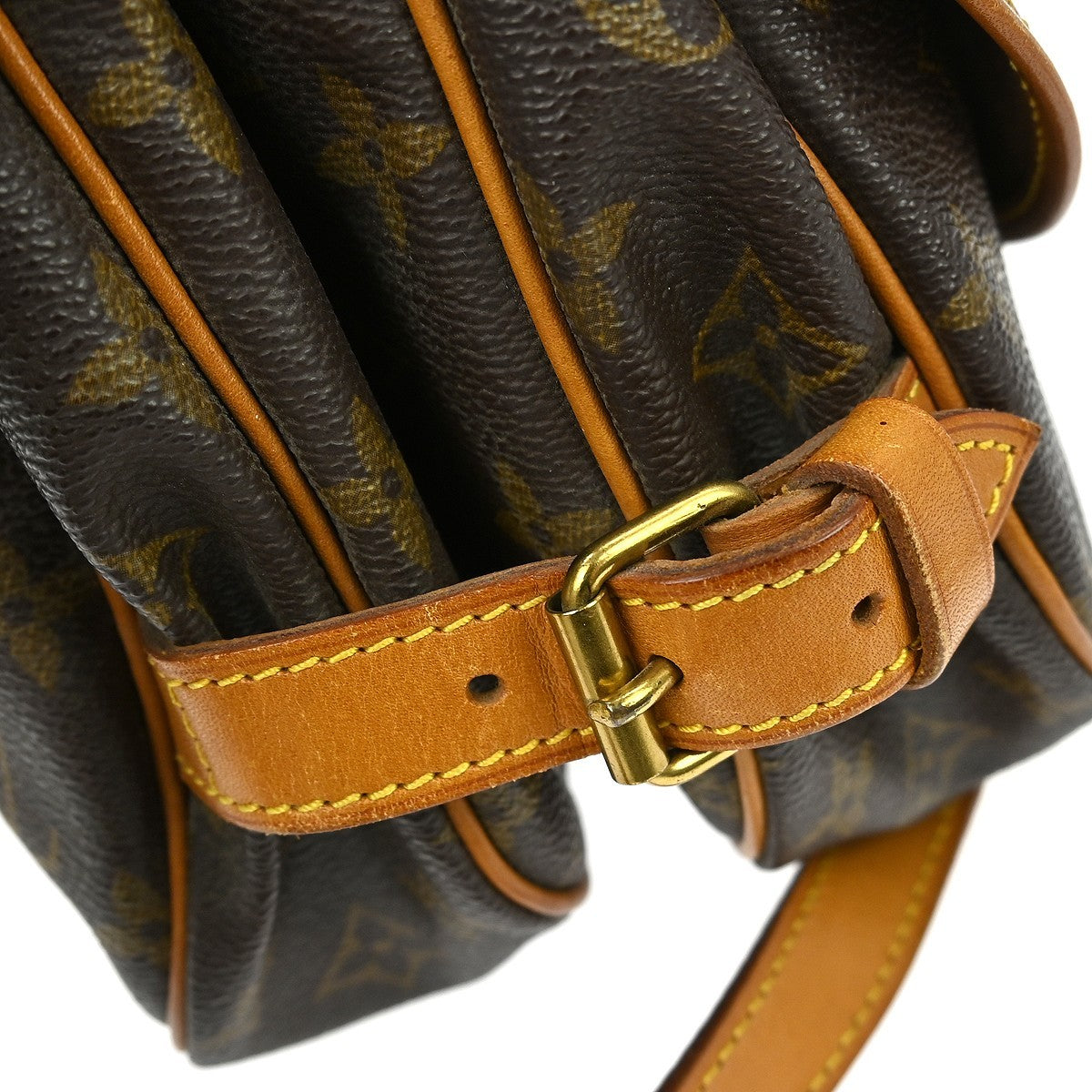 Louis Vuitton Saumur Monogram, Brown, Canvas, Shoulder Bag