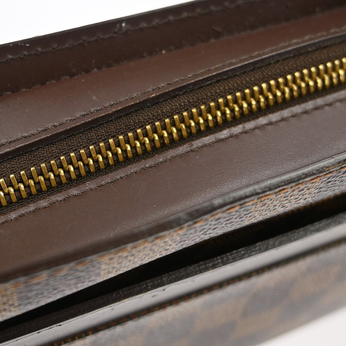 Louis Vuitton Pochette Saint Louis Damier Ebene, Brown, Canvas, Clutch