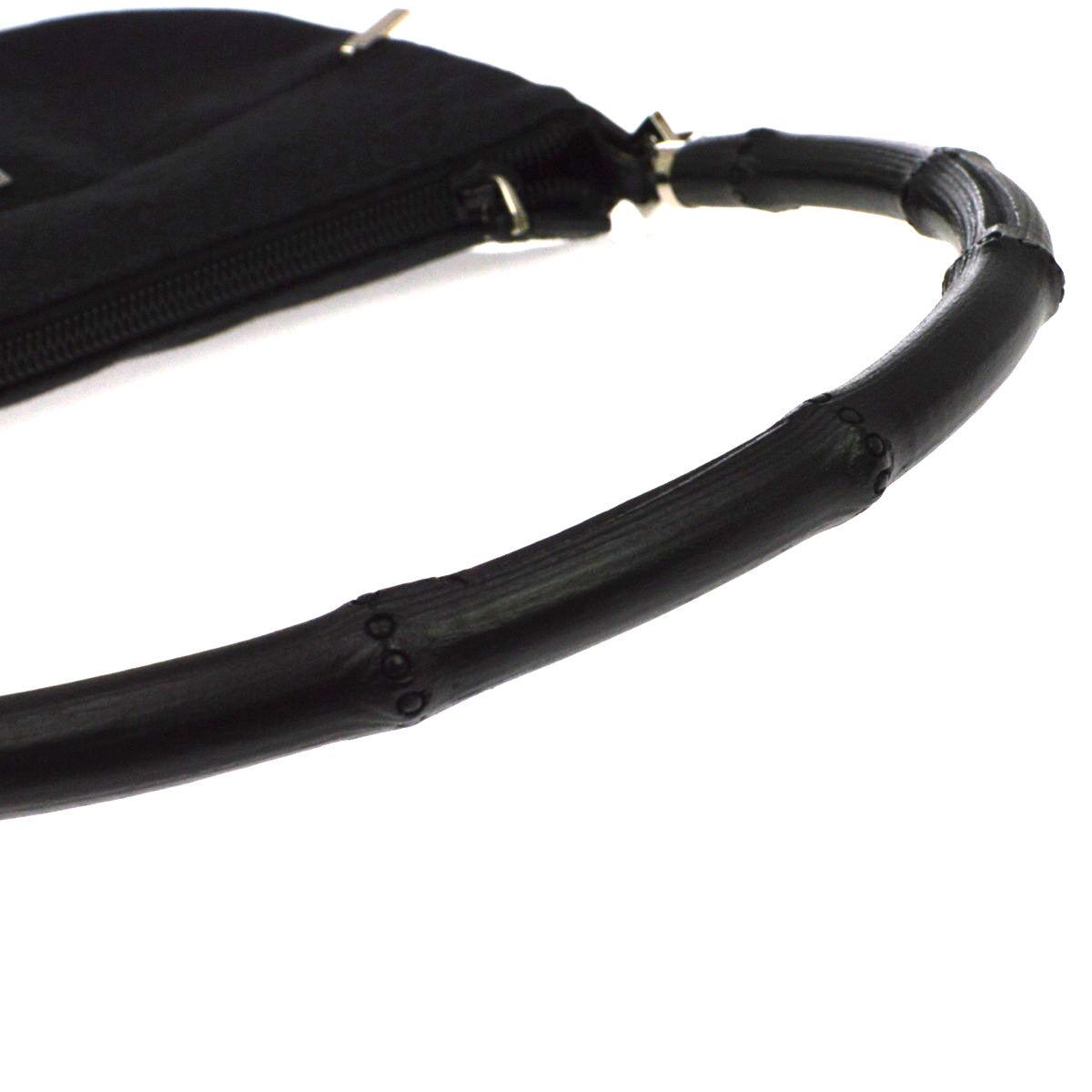 Gucci Bamboo Bullet GG Canvas, Black, Canvas, Handbag